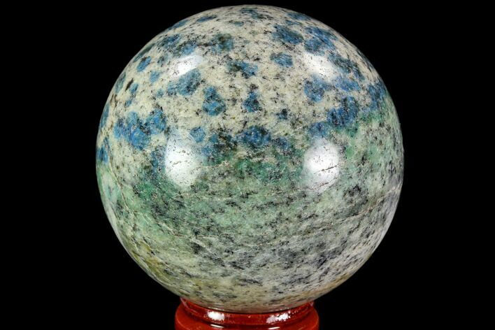 Polished K Granite (Granite With Azurite) Sphere - Pakistan #109752